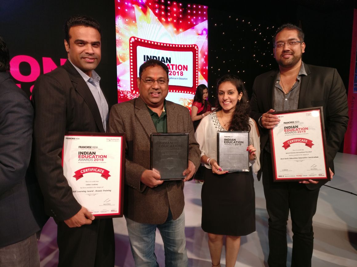 Lakmé Academy powered by Aptech wins the Indian Education Awards 2018, under the category ‘Skill Learning Award – Beauty Training